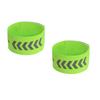 BOJIDO Bicycle Reflective Running Band, Pack of 2, Fluorescent Green,