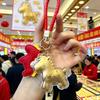 2026 Year of the Horse 999 Pure Gold Wealth Charm Keychain & Phone Pendant Gift