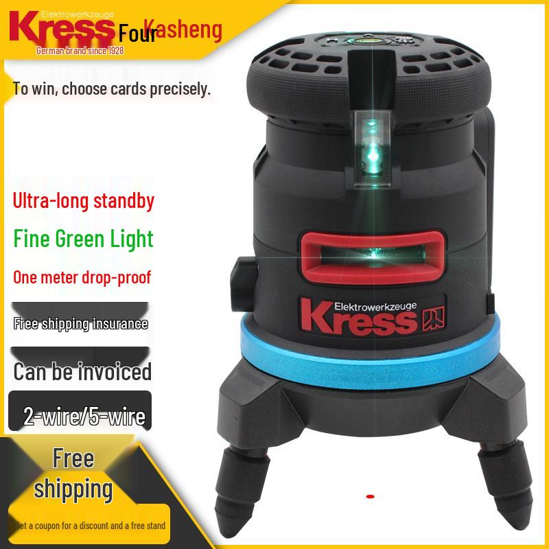 Proiettore Laser Infrarosso Kress Green Autolivellante a 2 Linee 5 Linee