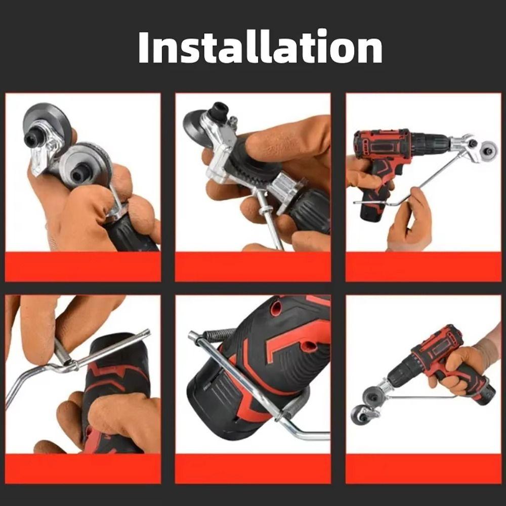 1Set DIY Refitting Plate Shears Universal Nibbler Drill Cutter Attachment  Power Tool Accessories