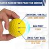 Yellow PU Foam Golf Balls Sponge Elastic Indoor Outdoor Practice Training