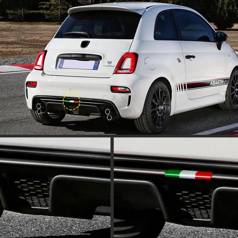 Fiat Abarth 595 Echtcarbon Heckstoßstangenlippe Dekorativer Aufkleber
