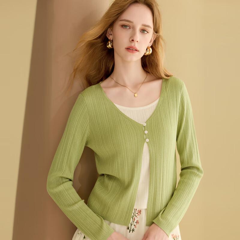 Sancai Faux Two-Piece Color-Block Knit Sweater