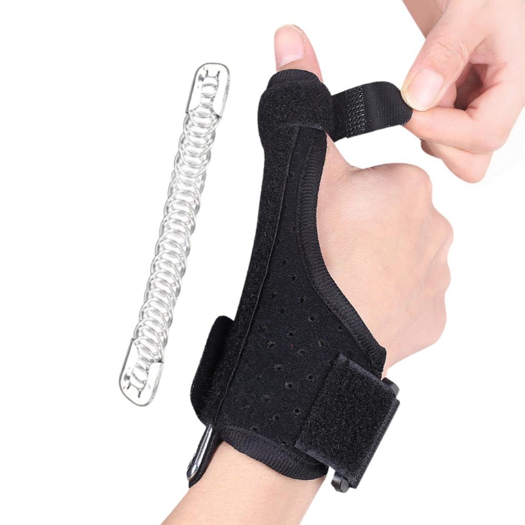 Thumb Splint Brace Wrist Support Stabilizer Aluminum Plate Fixed Finger Guard For Sprains Trigger Pain Relief
