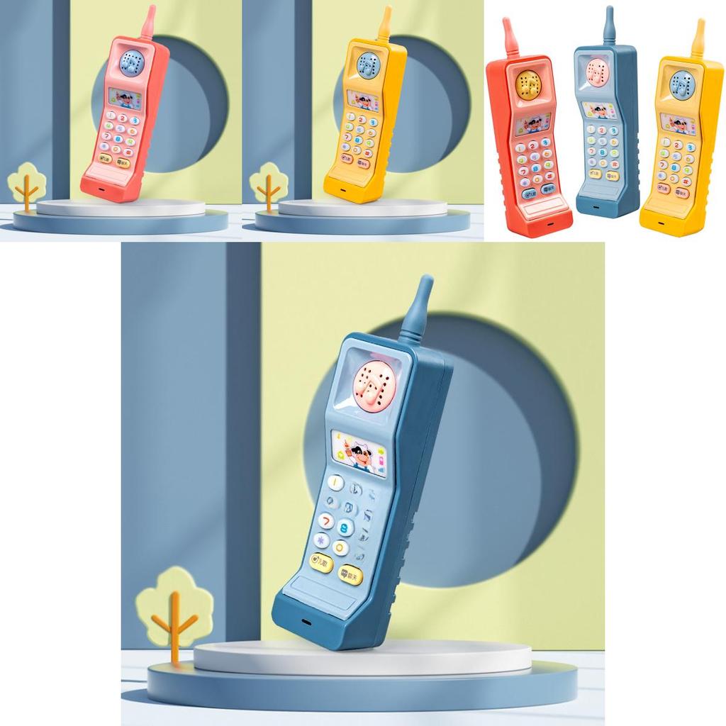Vintage Cartoon Cell Phone Toy With Flashing Lights And Music For Kids Sleep And Learning