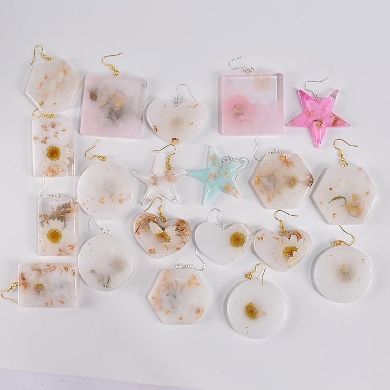 Oorbelhanger epoxy siliconen mal 3D gietmal DIY knutselaccessoires hars mal sieraden maken accessoires