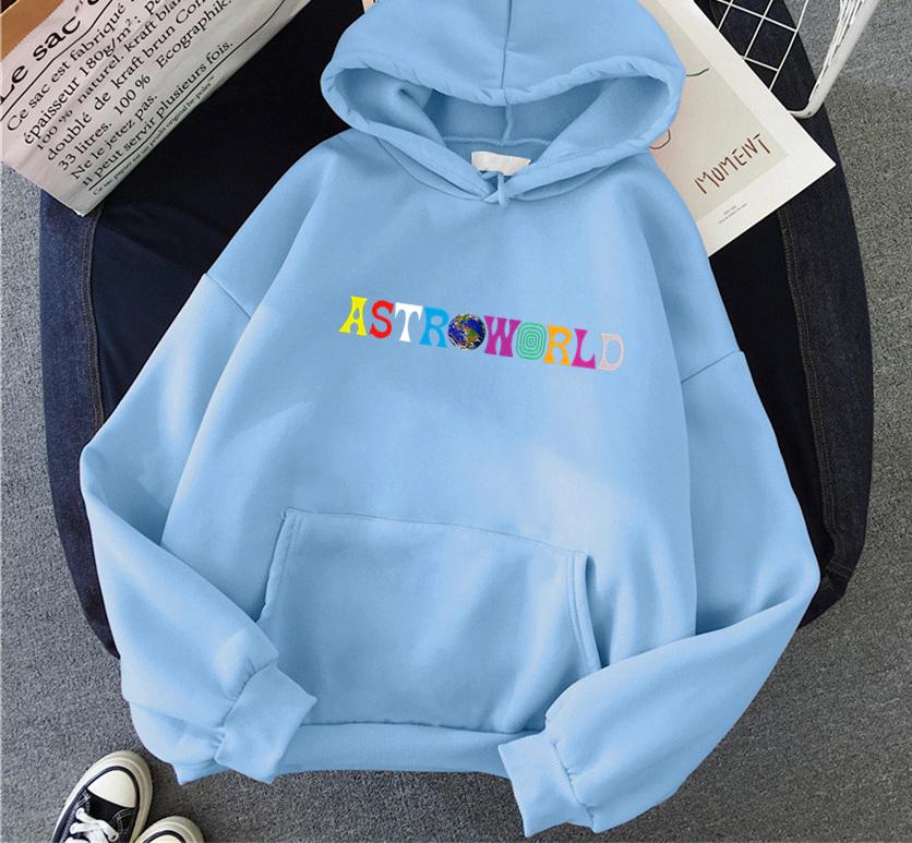 ASTROWORLD Dam Huvtröjor Fleece Dam Casual Pullover Unisex Streetwear Y2K Harajuku Herr Huvtröja Kläder