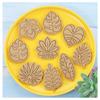 16Pieces Tropical-Leaf Cookie Cutter-Mold for Cake Decorating Mini Plastic Fondant Mold DIY Baking Tool DIY Cookie-Stamp