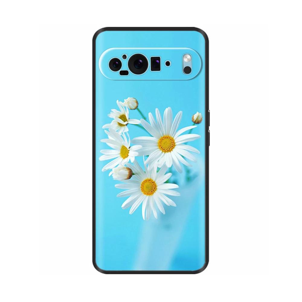 Para Google Pixel 10 Pro 10Pro XL Funda Dulce Amor Flor Suave Silicona TPU Cubierta para Google Pixel10 Pro XL Resistente a Golpes Carcasa Funda
