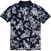 Polo Summer Floral Pony Logo Embroidered Cotton Short Sleeve Polo Shirt Men Tops Navy-Blue 710788923-002
