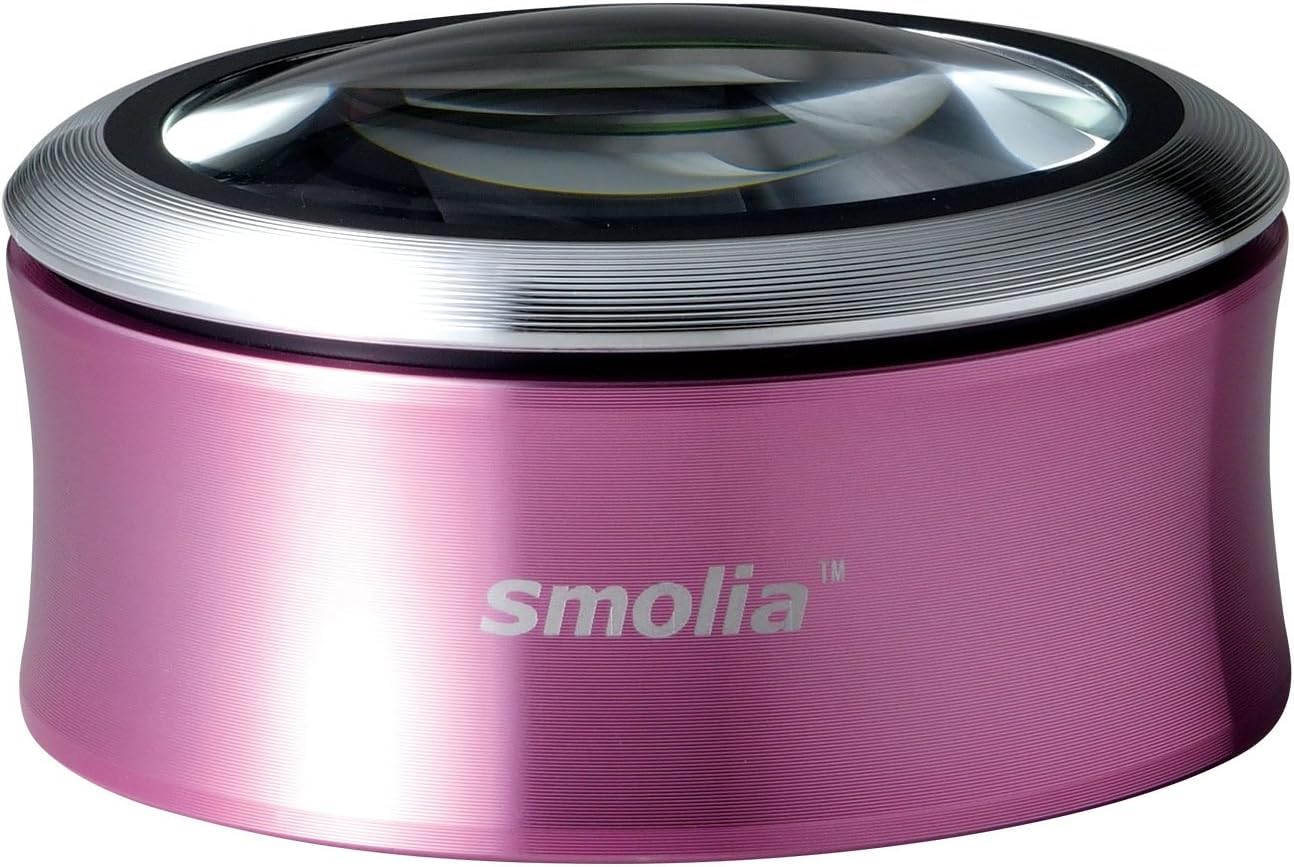 

3R Three R System Rechargeable Desk Magnifier [LED Magnifier] Lens Magnification Approximately 3x, Pink.