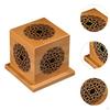 Incense Holder Box in Wood for Tabletop Use with Lid Relaxation
