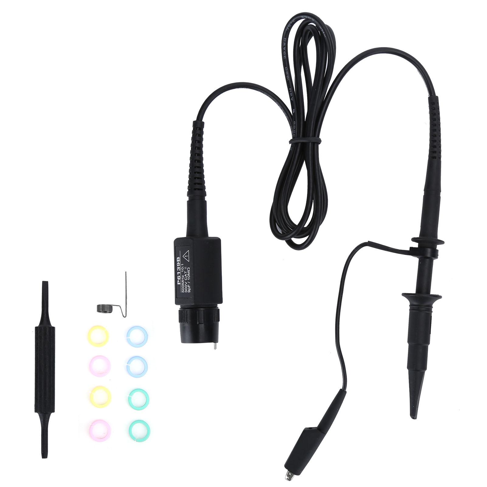 P6139B 500MHZ Oscilloscope Probe 10:1 Universal Passive Oscilloscope Probe Accessories Color: As shown in the picture