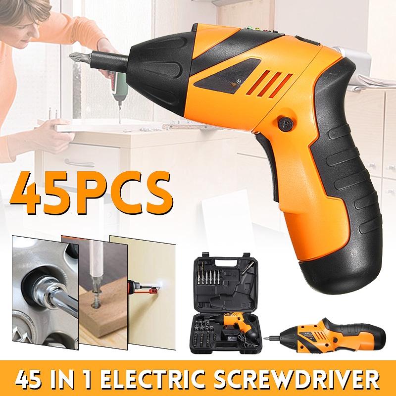 Cordless Electric Drill Driver Bits Set Battery & Recharger Wireless Screwdriver