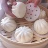 50pcs/100pcs 7.6cm/2.99in and 12.7cm/5in Food Grade Steamer Pad Circular Steamer Paper Silicone Paper Mantou Paper Baking Paper