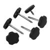 6PCs Soft Top Window Frame Knobs Pins 55397132AB Replacement for Jeep Wrangler Jk 2007‑2018
