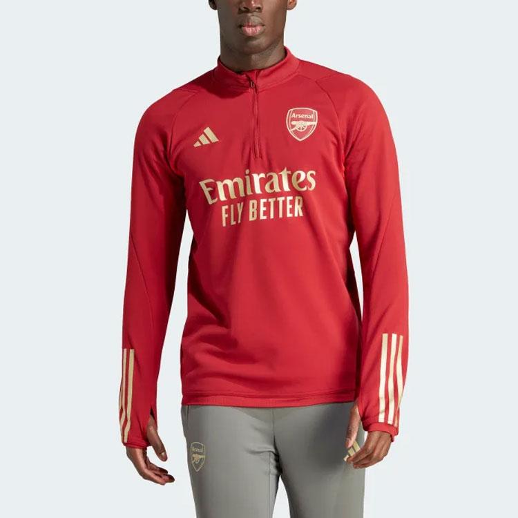 Adidas Arsenal Tiro 23 Training Top With Letter Stripe Print Men Tops Red IJ7789