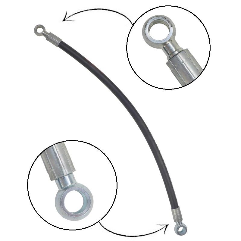 Hydraulic hose for power supply of the Ursus C-330 lift cylinder DN10 2SN eyelet-eyelet L550mm PZL-HYDRAL