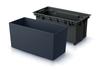 Urbi DUC400 Elongated Flowerpot with Insert | Anthracite