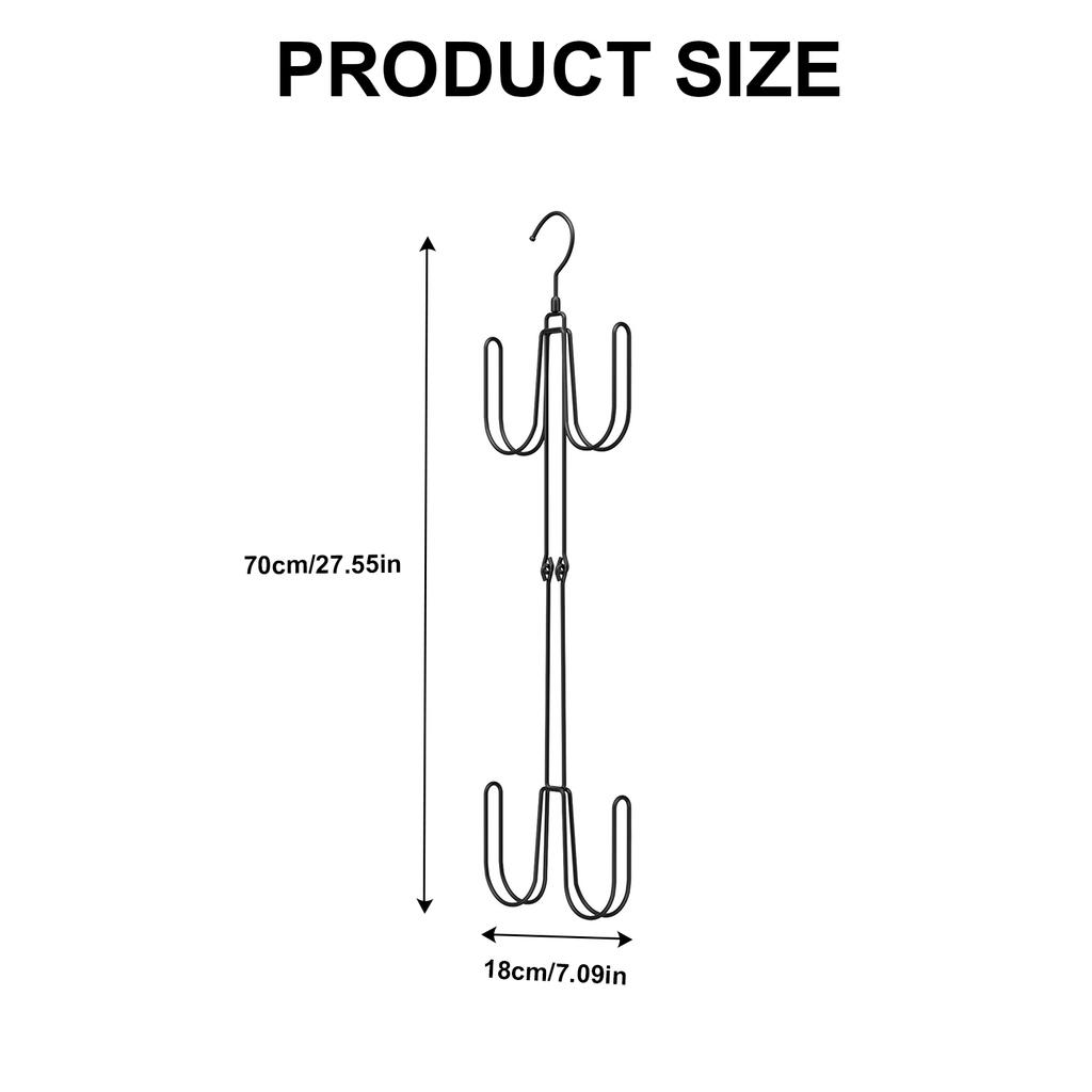 Rotatable Metal Hat Rack Organizers Home Accessory for Caps Space Saving Closet Hanger for Scarves Bags Towels