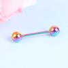 7 Pcs/Set The Plating Color Steel Stainless Steel Rod Tongue Nailed Double Ball