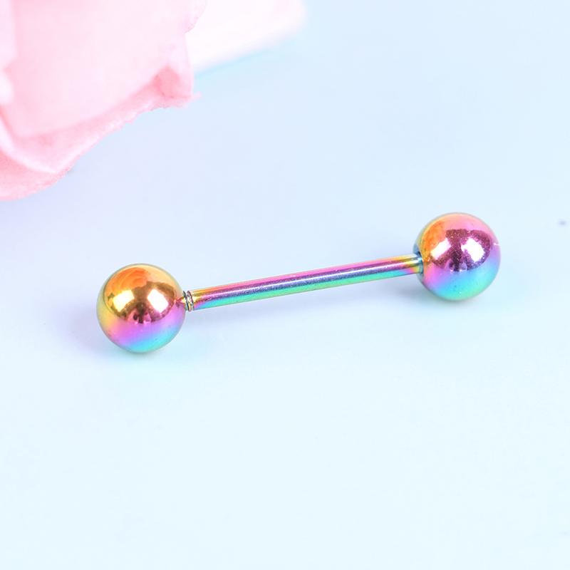 7 Pcs/Set The Plating Color Steel Stainless Steel Rod Tongue Nailed Double Ball