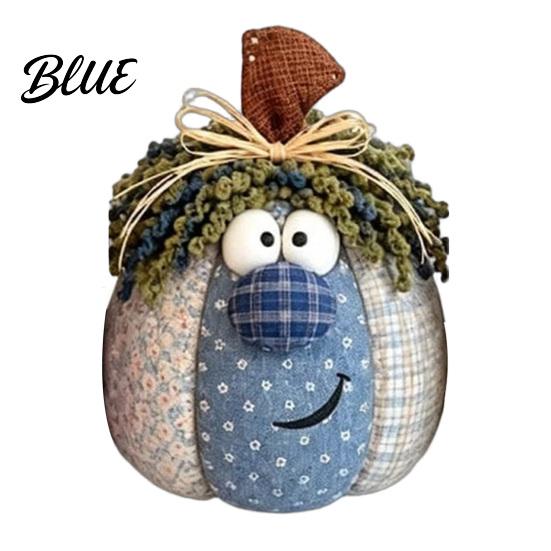 Holiday Table Centerpieces for Family Whimsical Patchwork Pumpkin Pumpkin Decor Cute Smiling Face Autumn Atmosphere Decor Entryways Cloth