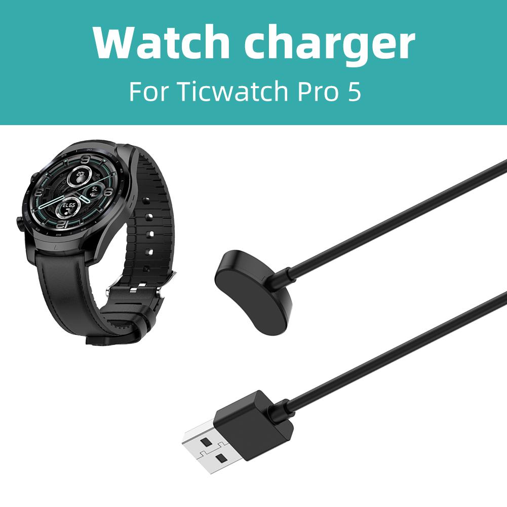 Watch Chargers Magnetic Charging Cable 1M for Ticwatch Pro 5/ProX/Pro3 Smart Watch