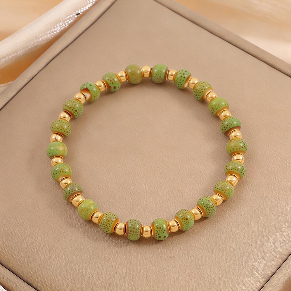 Korean Fashion Titanium Steel Diamond Inlaid Women's Luxury Bracelet