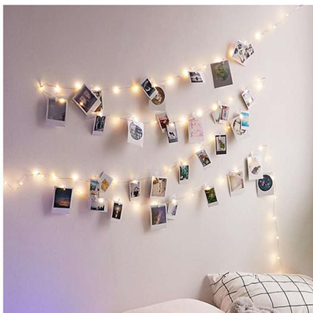20PCS Photos Pictures Clamp Clips for Fairy String Light Home Party Daily Use DIY Decoration Christmas Xmas Thanksgiving Present Gift Portable