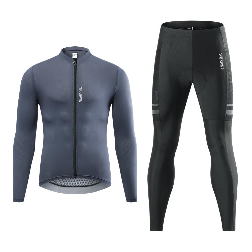 

Wosawe Мужская длинная майка для велоспорта, одежда для горного велосипеда, спортивная одежда на открытом воздухе, дышащие длинные леггинсы с гелевыми подушечками 5D 3XL