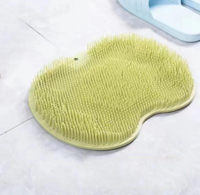 

Щетка для ног для использования в душе, щетка с присоской для спины, инструмент для ванной комнаты, очищает, разглаживает, массирует ваши ноги, не наклоняясь, улучшает трава зеленый