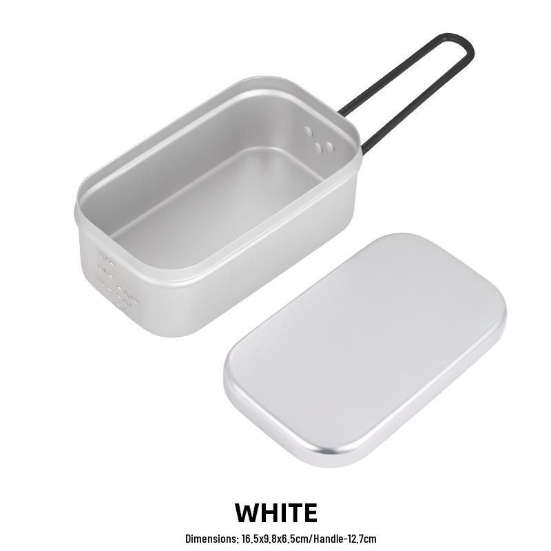 Легкий портативный алюминиевый ланч-бокс со складной ручкой для кемпинга и походов на природе