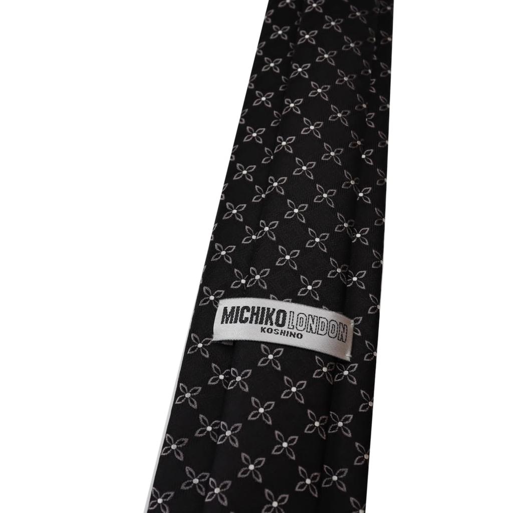 Michiko London Bonded Fabric with Lining for Made In KOSHINO Brand Komon Wrinkle-Resistant Volume, Japan, Necktie, Pattern, 100% Silk, Unisex, MKJ-041