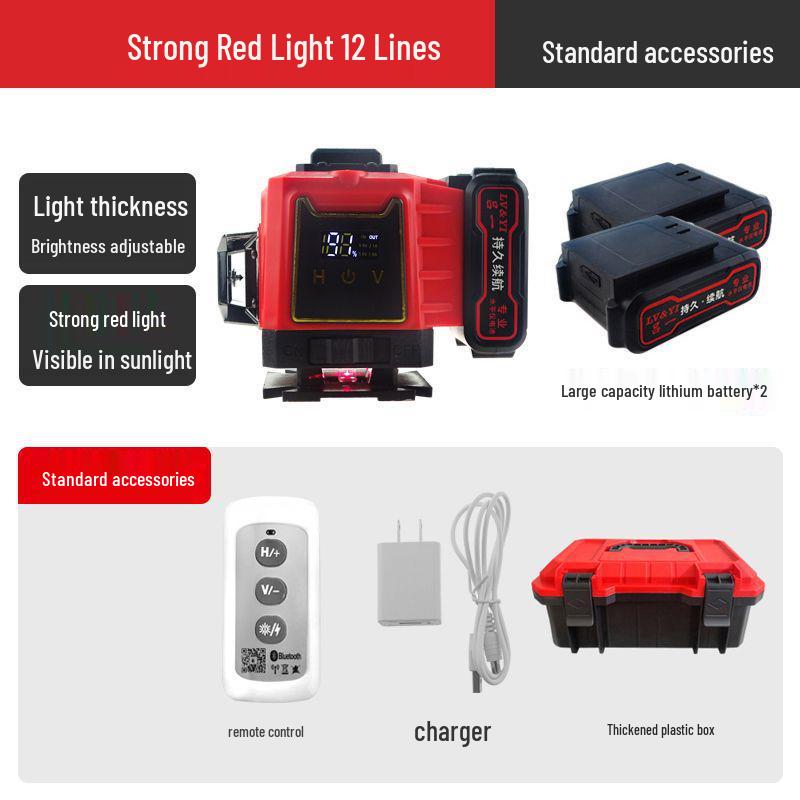 

Lu Yi 2025 High-Precision 12-Line Outdoor Red Light Infrared Level