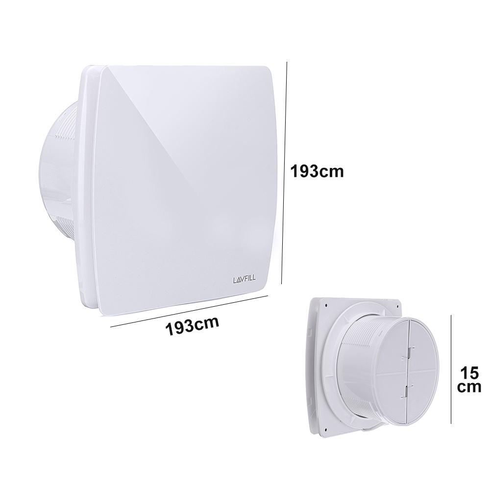 18 Вт 220 В 6-дюймовый малошумный вентилятор вытяжной вентилятор для кухни, ванной комнаты, спальни, туалета, настенный бесшумный вытяжной вентилятор