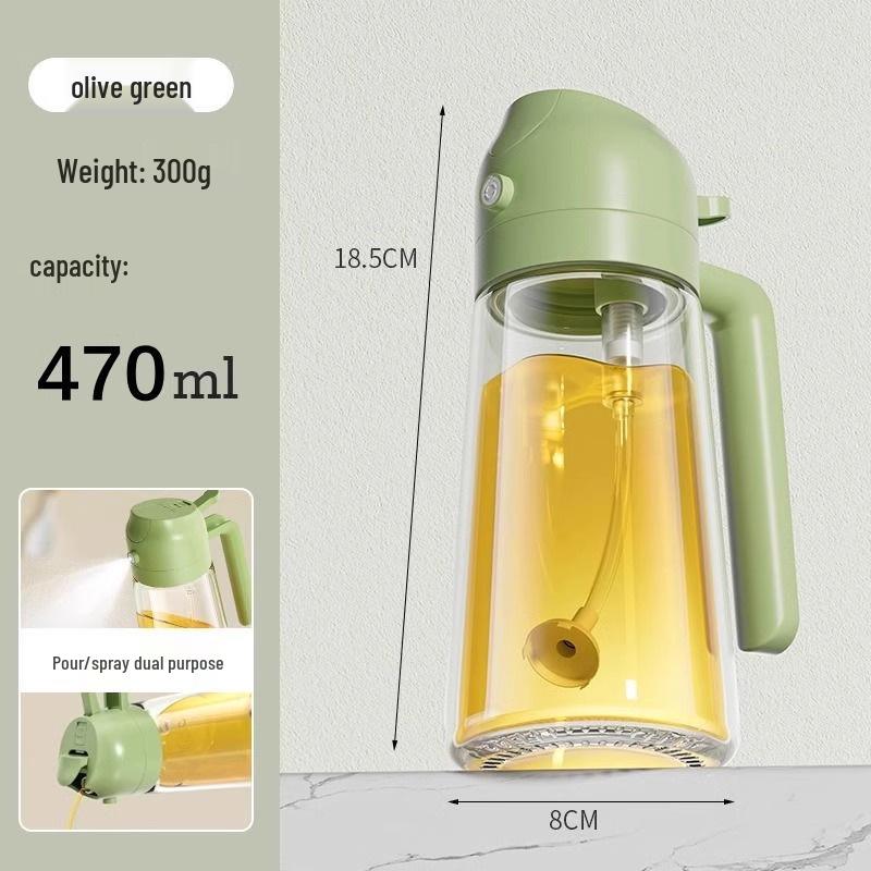 Automatic Oil Spray Bottle - Drip-Free, Dual-Use Kitchen Gadget for Pouring and Seasoning
