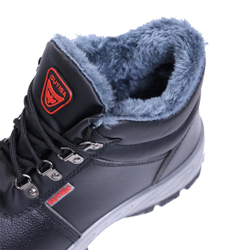 Winter Velvet Keep Warm Men Work Safety Boots Waterproof Indestructible Anti Nail Protection Shoes Industry Male Footwear