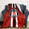Coperta in Flanella con Stampa Beşiktaş Alta Qualità Calda Confortevole Coperta per Tutte le Stagioni Perfetta per Regali Decorazione per la Casa