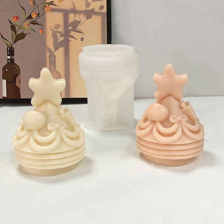 Christmas Tree Silicone Molds for Candle Soap Chocolate Christmas Decorations Epoxy Resin Craft, Fondant Silicone Molds