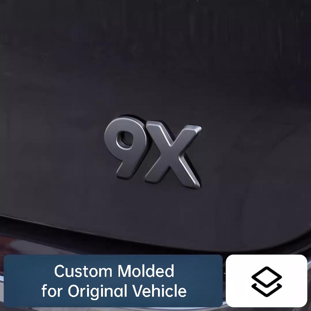 AAVY1 compatible compatible for Zeekr 9X Car Front Badge Blackened Emblem Rear Trunk Letter Emblem Decal Exterior Modification Accessories
