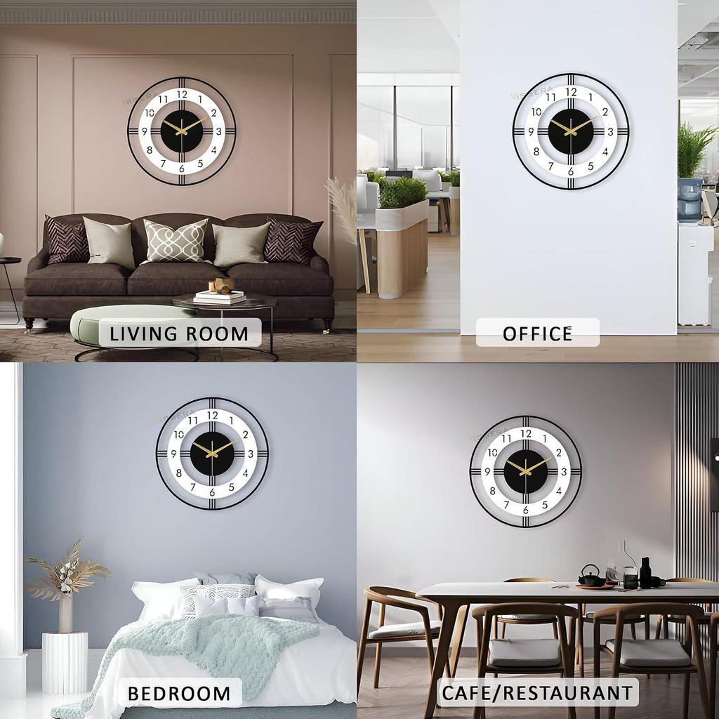 Designer Metal Wall Clock for Living Room | Latest Antique Stylish Fancy Decorative Big Size Wall Watch for Bedroom