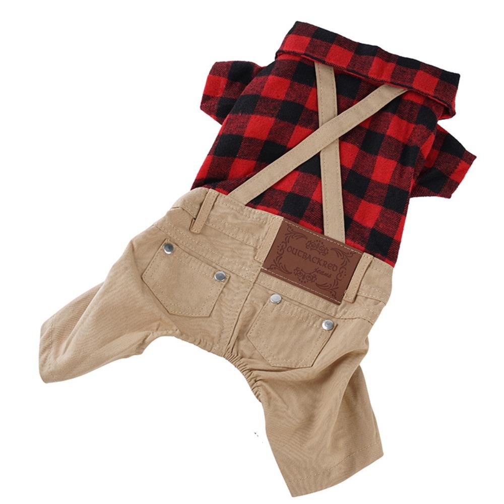 

Cute Dog Clothes Soft Pet Pullover Pet Four Foot Clothes Puppy Jumpsuits Four Seasons General XL красный