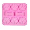 New Dog Cat Claw Bone Mold Pet Chew Toy Jelly Soap Cake Mold Baking Tool Dog Cat Footprint Paw Shapes Cake Molds Silicone Mold