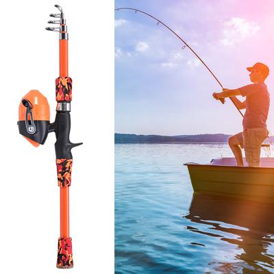 Children Fishing Pole Telescopic Portable Fishing Pole Ultra-light Breaking-resistance Outdoor Accessories for Stream Freshwater