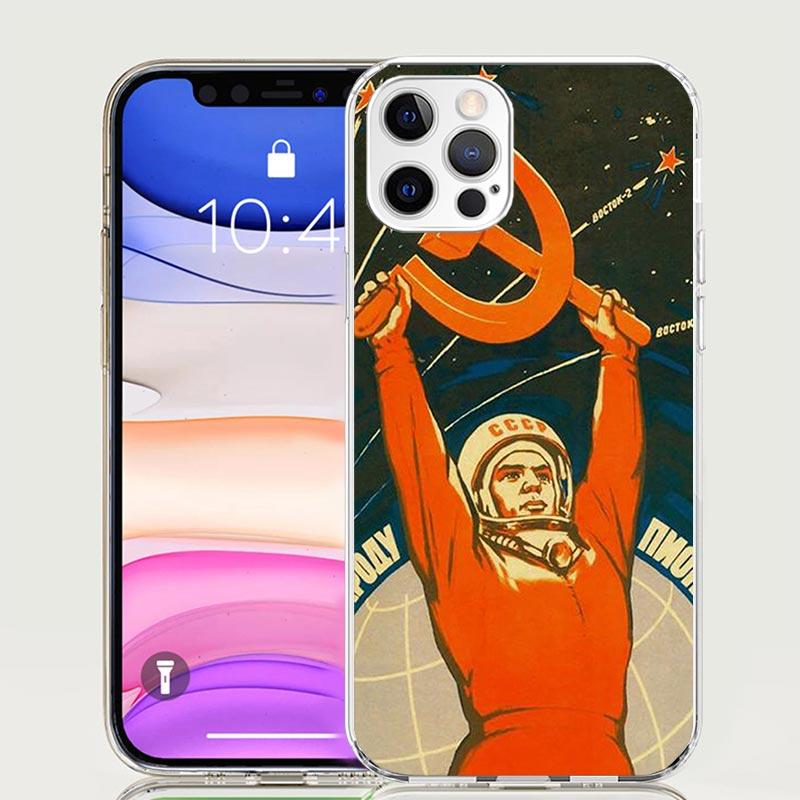 Russia Vintage USSR Communism Phone Case For iPhone 17 Air 16 15 Plus 11 14 Pro Max 13 Mini 12 7 8 + SE Pattern Art Customized C
