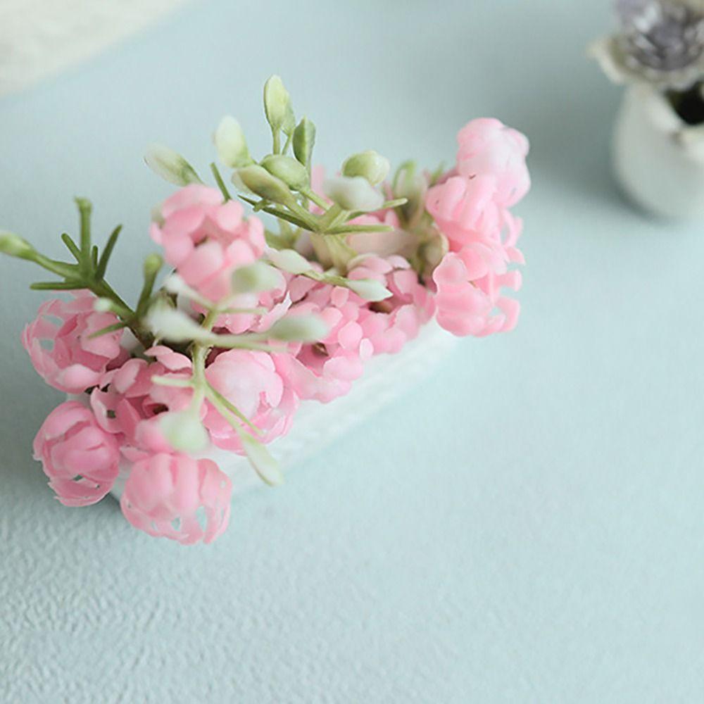 Multicolor Miniature Potted Plants 1/6 1/8 Micro Bonsai Gift Dollhouse Flower Bonsai