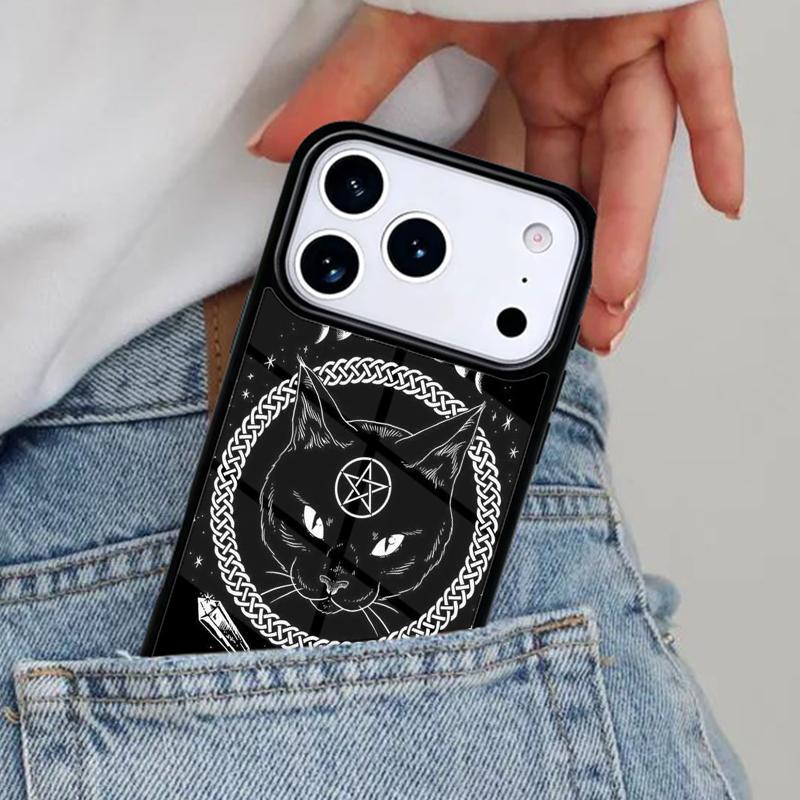 Occult Witchcraft Moon Gothic Witch Bumper Phone Case for iPhone 17ProMax 12 13 14 15 16e 17 Pro Max Plus Air Cover