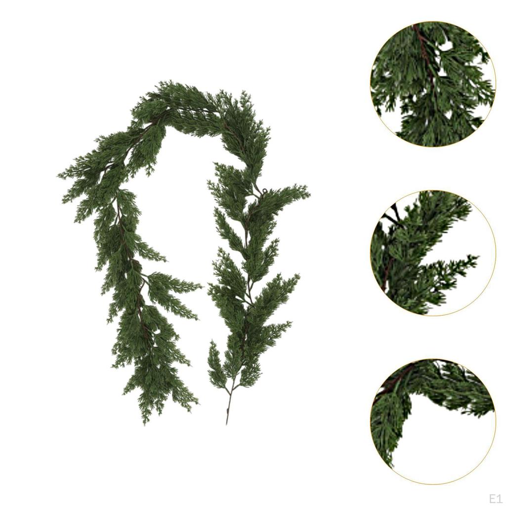 Artificial Norfolk Pine Garland Christmas Decor Vine Hanging Ornament Greenery