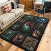 Dinosaur Collection Pattern Rug Floor Mat for Living Room or Bedroom Soft and Comfortable Carpet a Gift for Birthday and Holiday.
